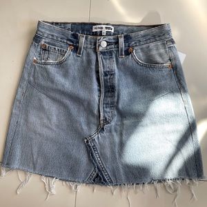 Re/done Denim Skirt